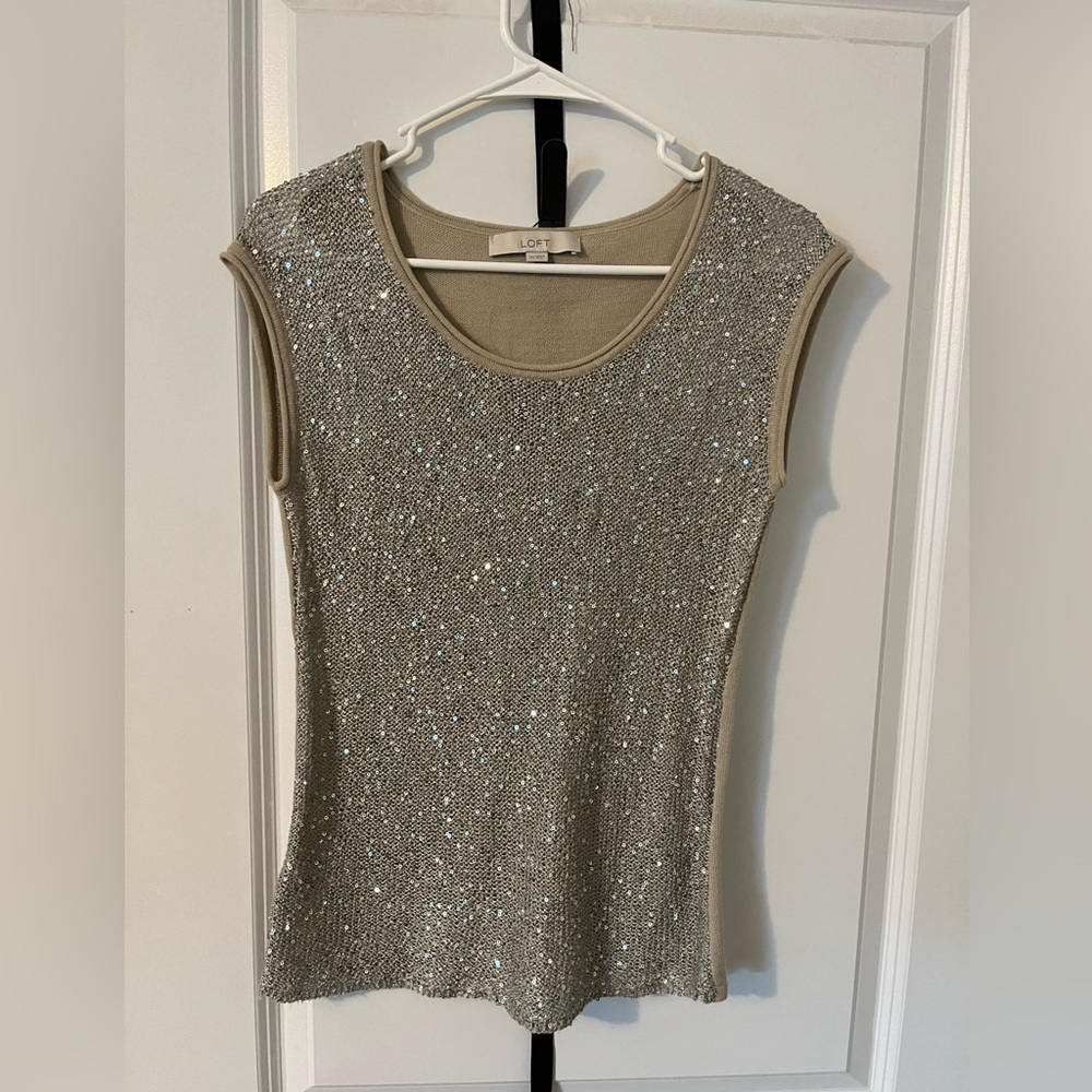 Gold women’s blouse from the Loft